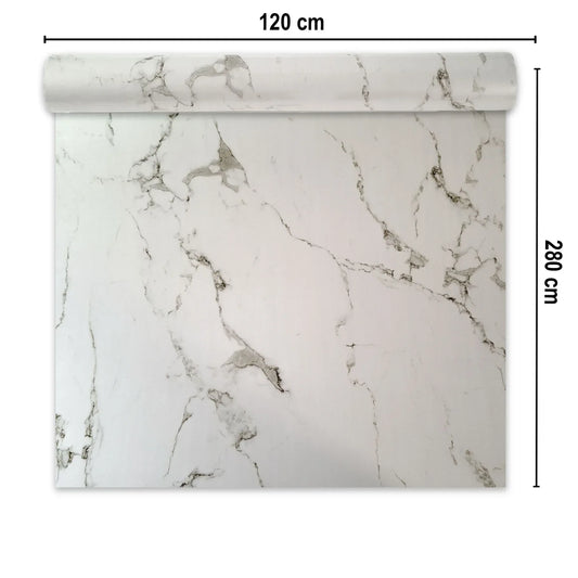 Rola panou autoadeziv, Naimeed D7365, design modern, 2.5mm grosime, 120x280cm, Alb - 221.ro