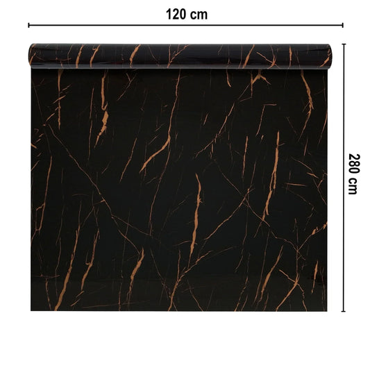 Rola panou autoadeziv, Naimeed D7366, design modern, 2.5mm grosime, 120x280cm, Negru - 221.ro