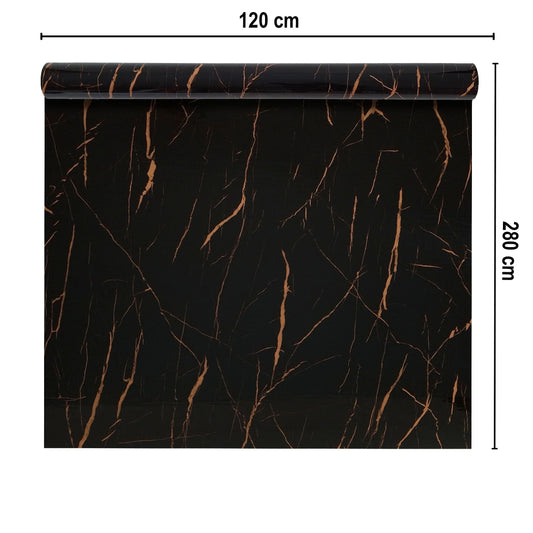 Rola panou autoadeziv, Naimeed D7366, design modern, 2.5mm grosime, 120x280cm, Negru - 221.ro