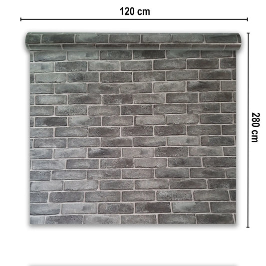 Rola panou autoadeziv, Naimeed D7371, design modern, 2.5mm grosime, 120x280cm, Gri - 221.ro