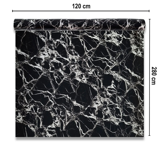 Rola panou autoadeziv, Naimeed D7373, design modern, 2.5mm grosime, 120x280cm, Negru - 221.ro
