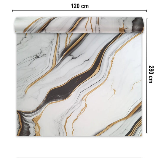 Rola panou autoadeziv, Naimeed D7375, design modern, 2.5mm grosime, 120x280cm, Alb - 221.ro