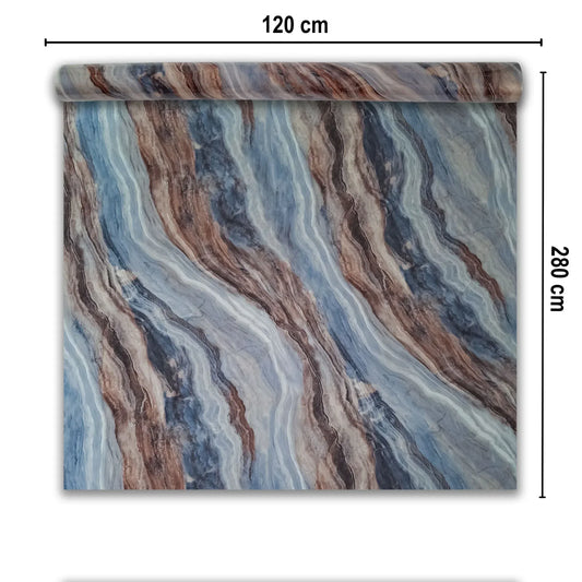 Rola panou autoadeziv, Naimeed D7378, design modern, 2.5mm grosime, 120x280cm, Multicolor - 221.ro