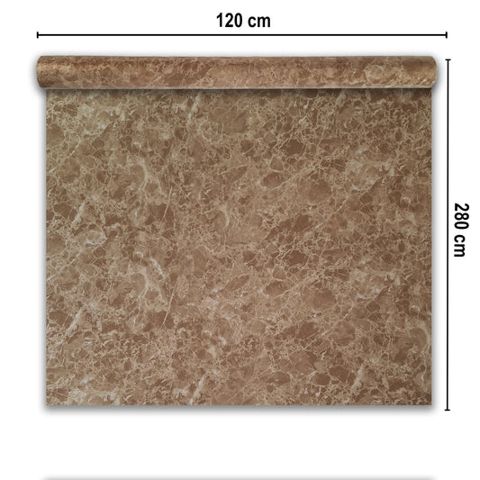 Rola panou autoadeziv, Naimeed D7379, design modern, 2.5mm grosime, 120x280cm, Maro