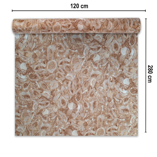 Rola panou autoadeziv, Naimeed D7381, design modern, 2.5mm grosime, 120x280cm, Maro deschis