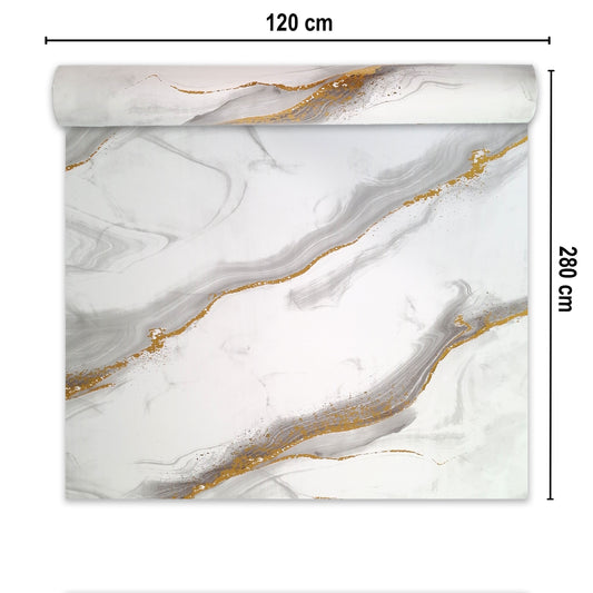 Rola panou autoadeziv, Naimeed D7385, design modern, 2.5mm grosime, 120x280cm, Alb