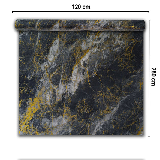 Rola panou autoadeziv, Naimeed D7387, design modern, 2.5mm grosime, 120x280cm, Negru