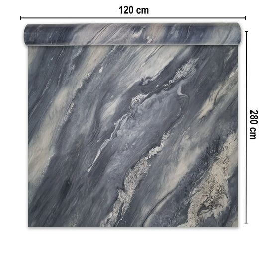 Rola panou autoadeziv, Naimeed D7394, design modern, 2.5mm grosime, 120x280cm, Gri albastrui - 221.ro
