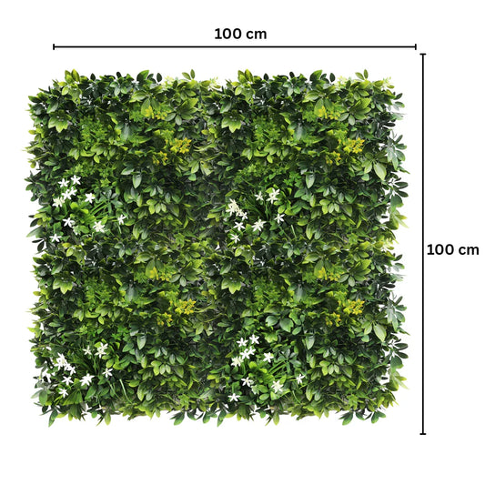 Panou din plante artificiale,cu frunze, Naimeed D7440, Verde, 100x100 cm - 221.ro