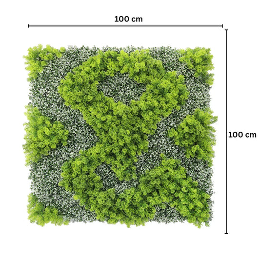 Panou din plante artificiale,cu frunze, Naimeed D7441, Verde, 100x100 cm - 221.ro