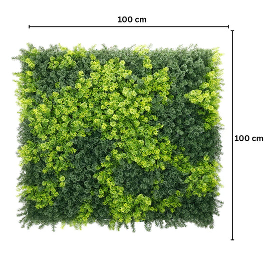 Panou din plante artificiale,cu frunze, Naimeed D7443, Verde, 100x100 cm - 221.ro