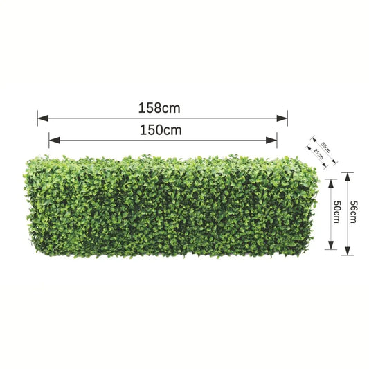 Gard viu din plante artifciciale, cu structura din metal, Naimeed D7455, dimensiuni 158x56x33cm - 221.ro