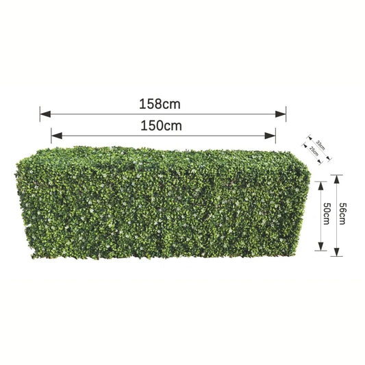 Gard viu din plante artifciciale, cu structura din metal, Naimeed D7458, dimensiuni 158x56x33cm - 221.ro