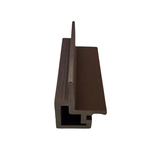Coltar coextrudat pentru lambriu WPC exterior, Naimeed D7499, Dimensiuni 280x5.6x4.9cm, Maro inchis - 221.ro