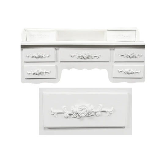 Set masa de machiaj cu oglinda, Naimeed D74, Alb - 221.ro