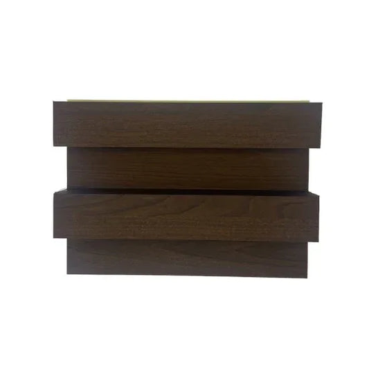Panou decorativ riflaj WPC, montaj rapid, rezistenta ridicata, Naimeed D7515, 260x21.4x6cm, nuc inchis - 221.ro