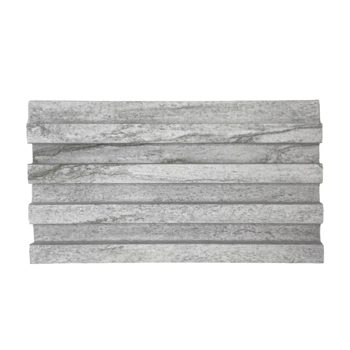 Panou decorativ riflaj WPC, montaj rapid, rezistenta ridicata, Naimeed D7527, 260x16.8x2.3cm, gri - 221.ro