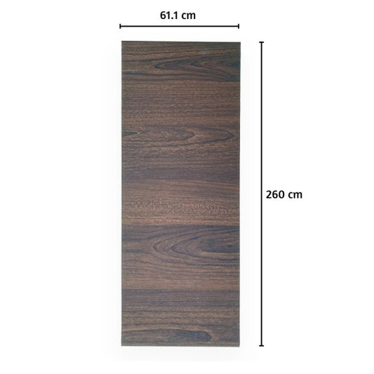 Panou decorativ riflaj WPC, Naimeed D7551,aspect rafinat si montaj usor, 260x61.1x0.9cm, nuc închis