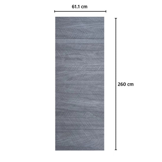 Panou decorativ riflaj WPC, Naimeed D7555,aspect rafinat si montaj usor, 260x61.1x0.9cm, gri