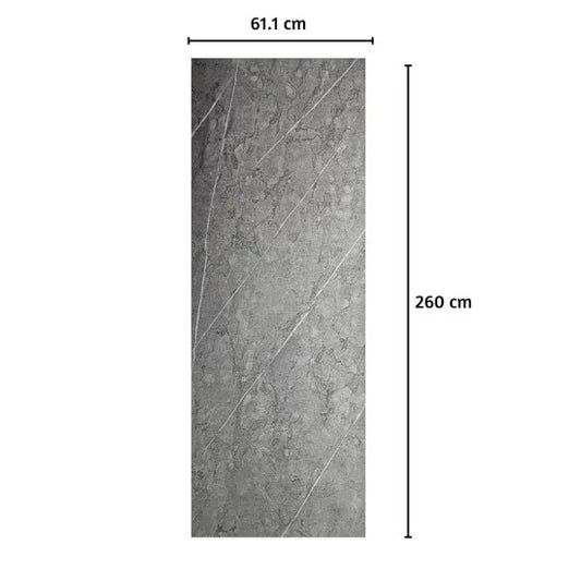 Panou decorativ riflaj WPC, Naimeed D7557,aspect rafinat si montaj usor, 260x61.1x0.9cm, gri marmorat - 221.ro