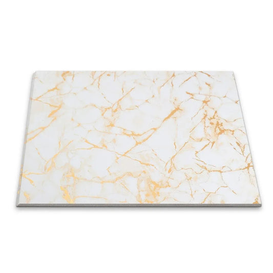 Panou decorativ, riflaj, polimer rigid, Naimeed D7613, Dimensiuni 270x30.5x0.45cm, Alb/Auriu - 221.ro