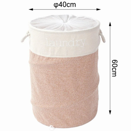 Sac de rufe din poliester, cu mânere si și plasă de închidere, Naimeed D7681, 40x60cm, portocaliu - 221.ro