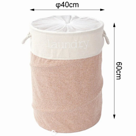Sac de rufe din poliester, cu mânere si și plasă de închidere, Naimeed D7681, 40x60cm, portocaliu - 221.ro
