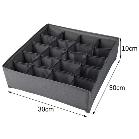 Organizator pliabil de dulap sau sertar, 20 compartimente, Naimeed D7683, Dimensiuni 30x30x10 cm, Gri - 221.ro