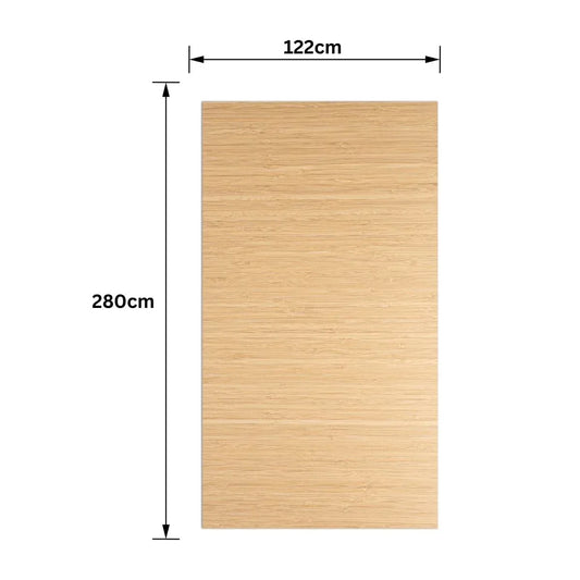 Lambriu bambus, Carbonat de Calciu si PVC, Naimeed D7755, antibacterian, ignifug si rezistent la umiditate, Dimensiuni 122x280cm, 7.8mm grosime - 221.ro