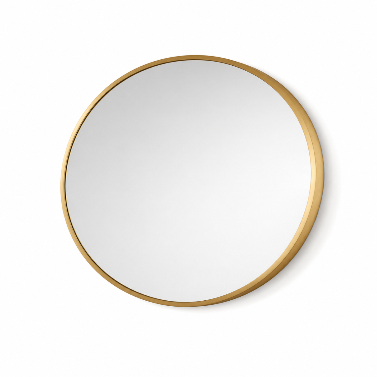 Oglinda de Perete, Naimeed D7983, Rama din Aluminiu, 60 cm, auriu