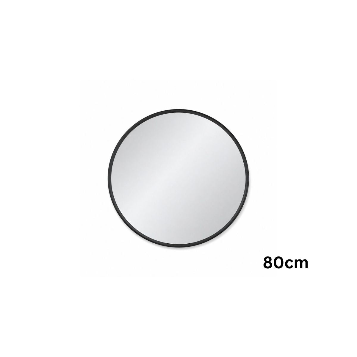 Oglinda de Perete, Naimeed D7985, Rama din Aluminiu, 60 cm, negru