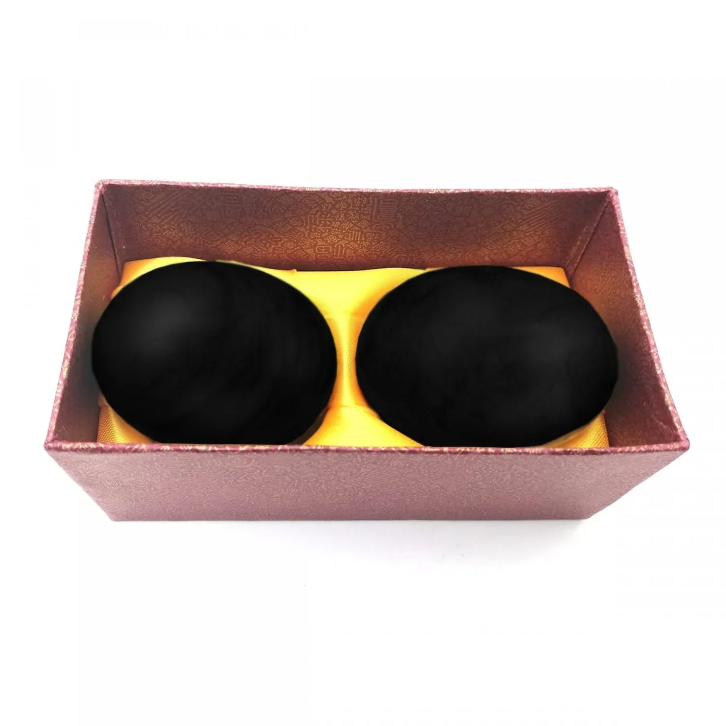 Set Oua decorative din marmura 2 buc/set, D8, Negru - 221.ro