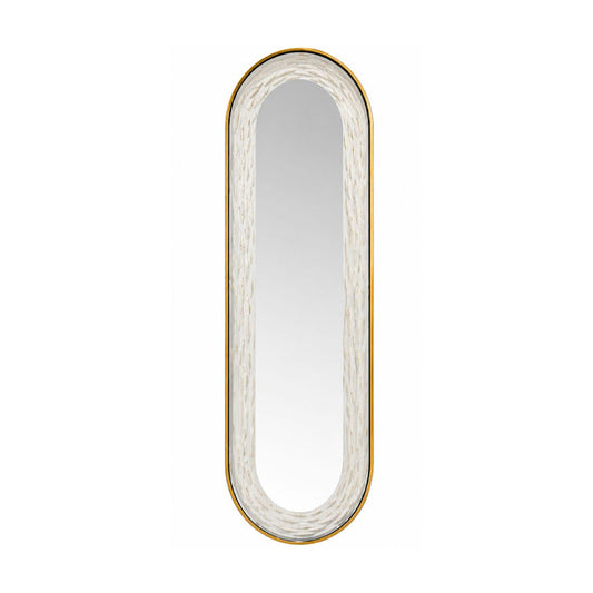 Oglinda LED de Perete, Naimeed D8002, Design Arcuit, 3 Nuante de lumina, Touch, 60x160 cm