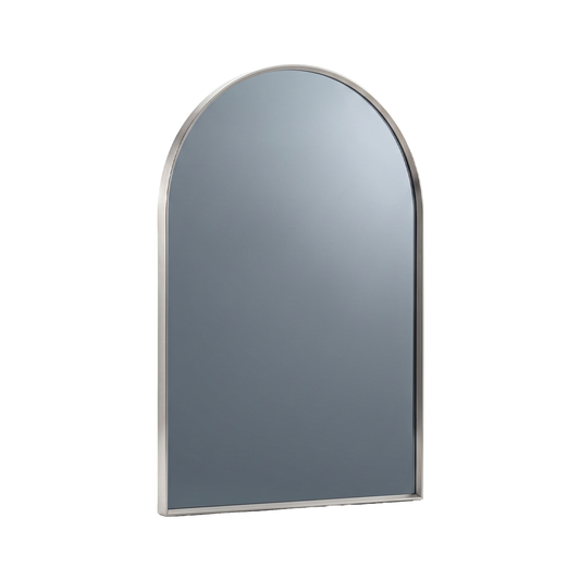 Oglinda tip arcada de Perete, Naimeed D8011, Rama din Aluminiu, 50x70cm, argintiu