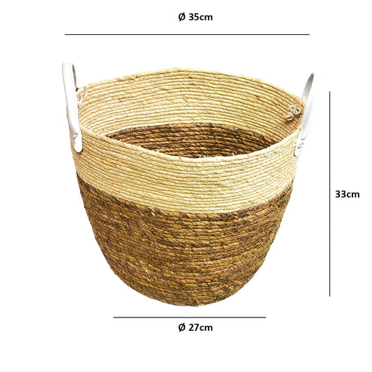 Cos Depozitare din Ratan, Model Impletit, Naimeed D802-L, 25L - 221.ro