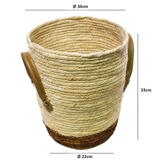 Cos Depozitare din Ratan, Model Impletit, Naimeed D803-L, 20L - 221.ro