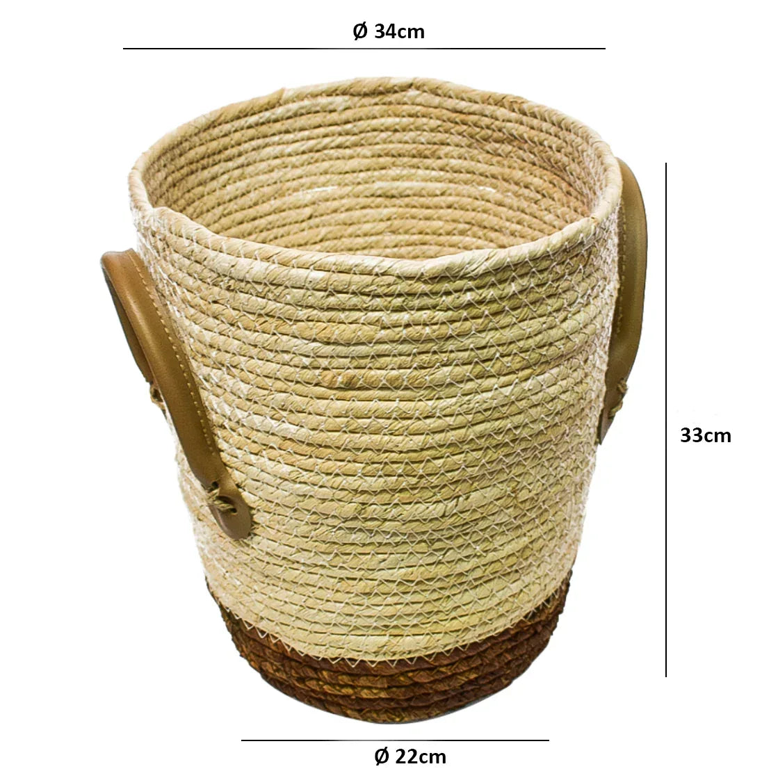Cos Depozitare din Ratan, Model Impletit, Naimeed D803-L, 20L - 221.ro