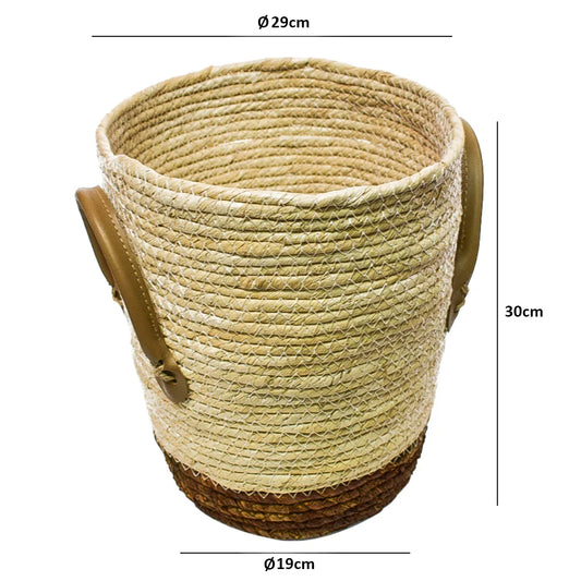 Cos Depozitare din Ratan, Model Impletit, Naimeed D803-M, 13L - 221.ro