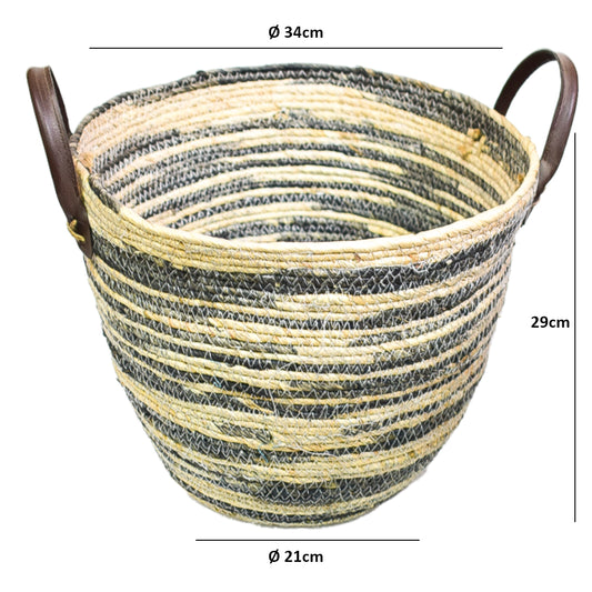 Cos Depozitare din Ratan, Model Impletit, Naimeed D805-L, 17L