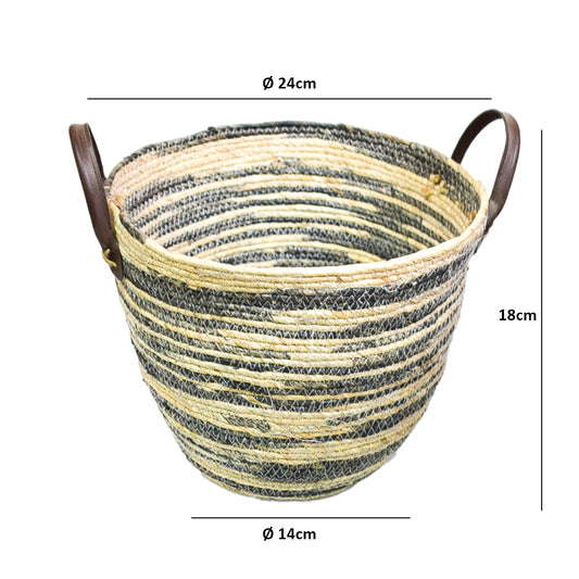 Cos Depozitare din Ratan, Model Impletit, Naimeed D805-S, 5L