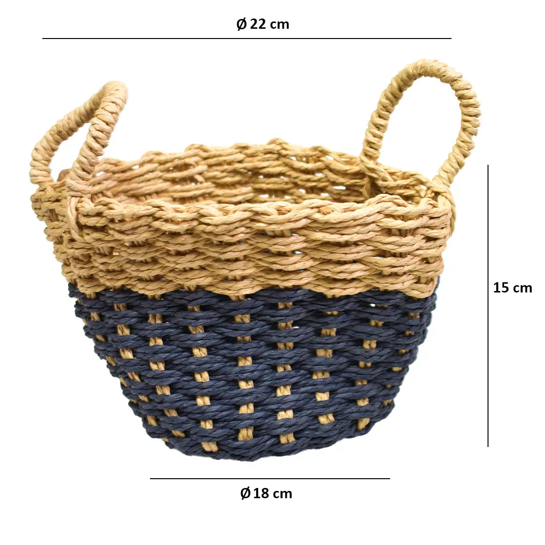 Cos Depozitare din Ratan, Model Impletit, Naimeed D825-L, 4.5L - 221.ro