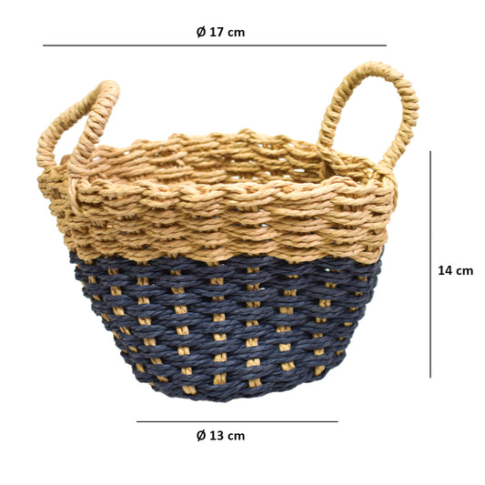 Cos Depozitare din Ratan, Model Impletit, Naimeed D825-S, 2.5L