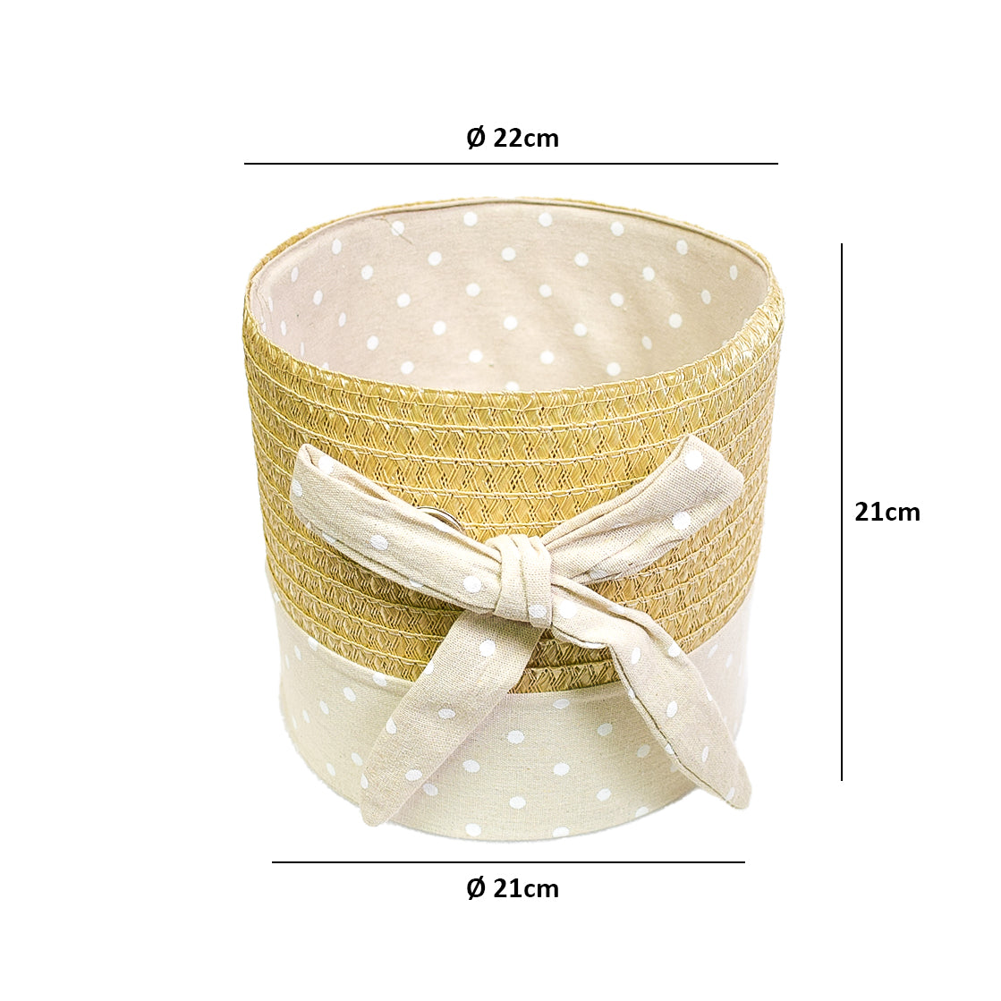 Cos Depozitare din Ratan, Model Impletit, Naimeed D832-M, 7.5L