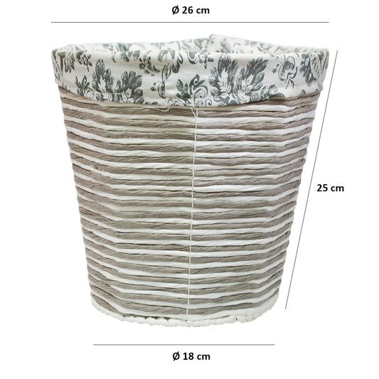 Cos Depozitare din Ratan, Model Impletit, Naimeed D833, 9.5L