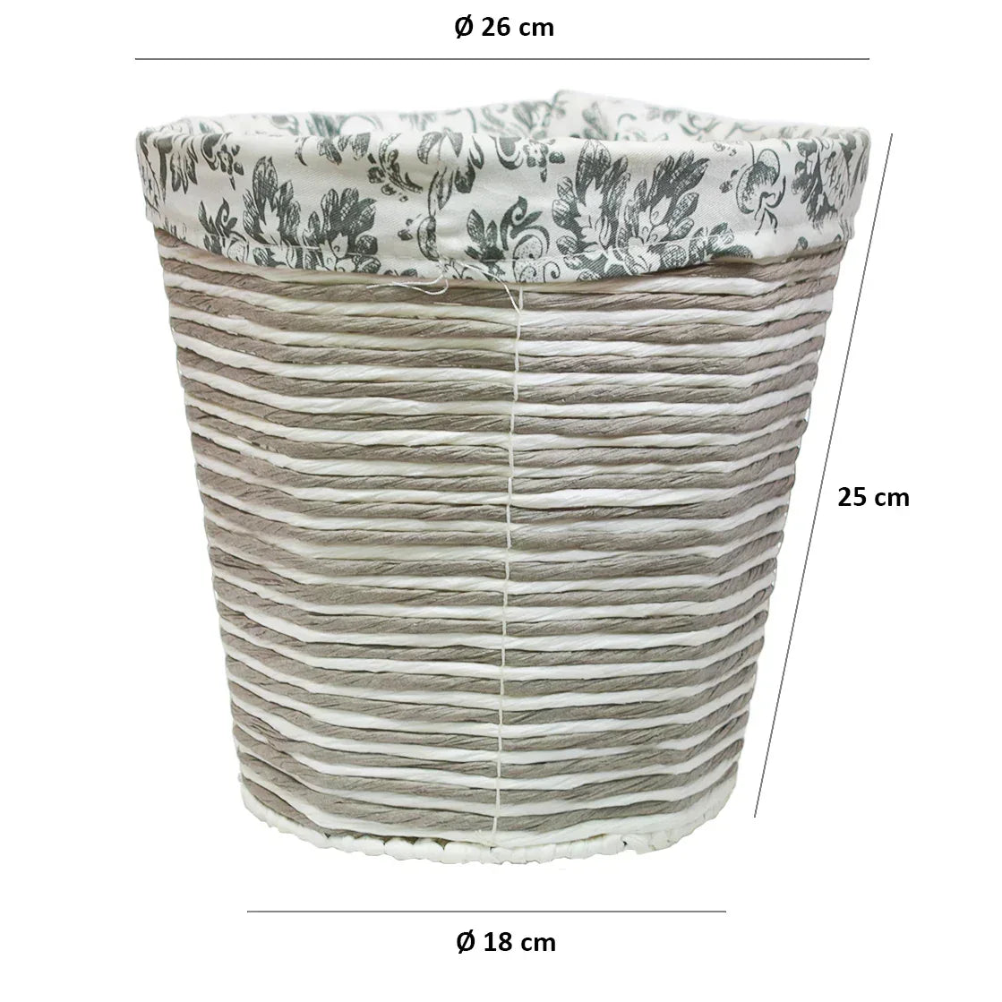 Cos Depozitare din Ratan, Model Impletit, Naimeed D833, 9.5L - 221.ro