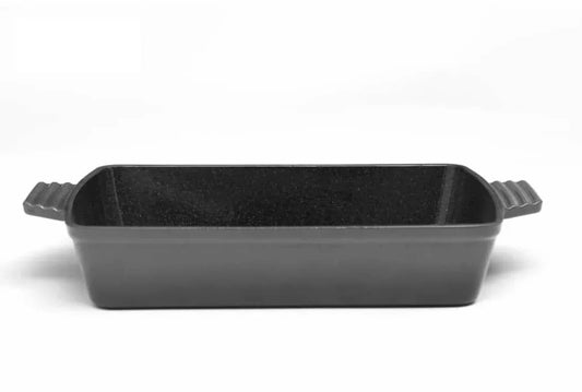 Tava din fonta emailata, 33x27x7cm, Marble Gray / DCN58734 - 221.ro