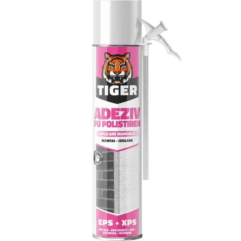 Adeziv poliuretanic manual Tiger pentru polistiren, 650 ml / DPU172112390