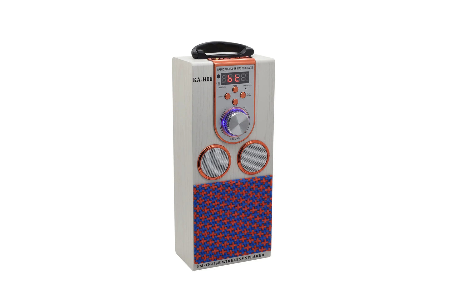 Boxa portabila cu radio si bluetooth KA-G06, Crem / Auriu, 8W, D1318 - 221.ro