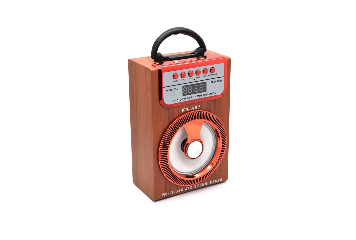 Boxa portabila cu radio si bluetooth KA-A07, Maro, 8W, D1322 - 221.ro