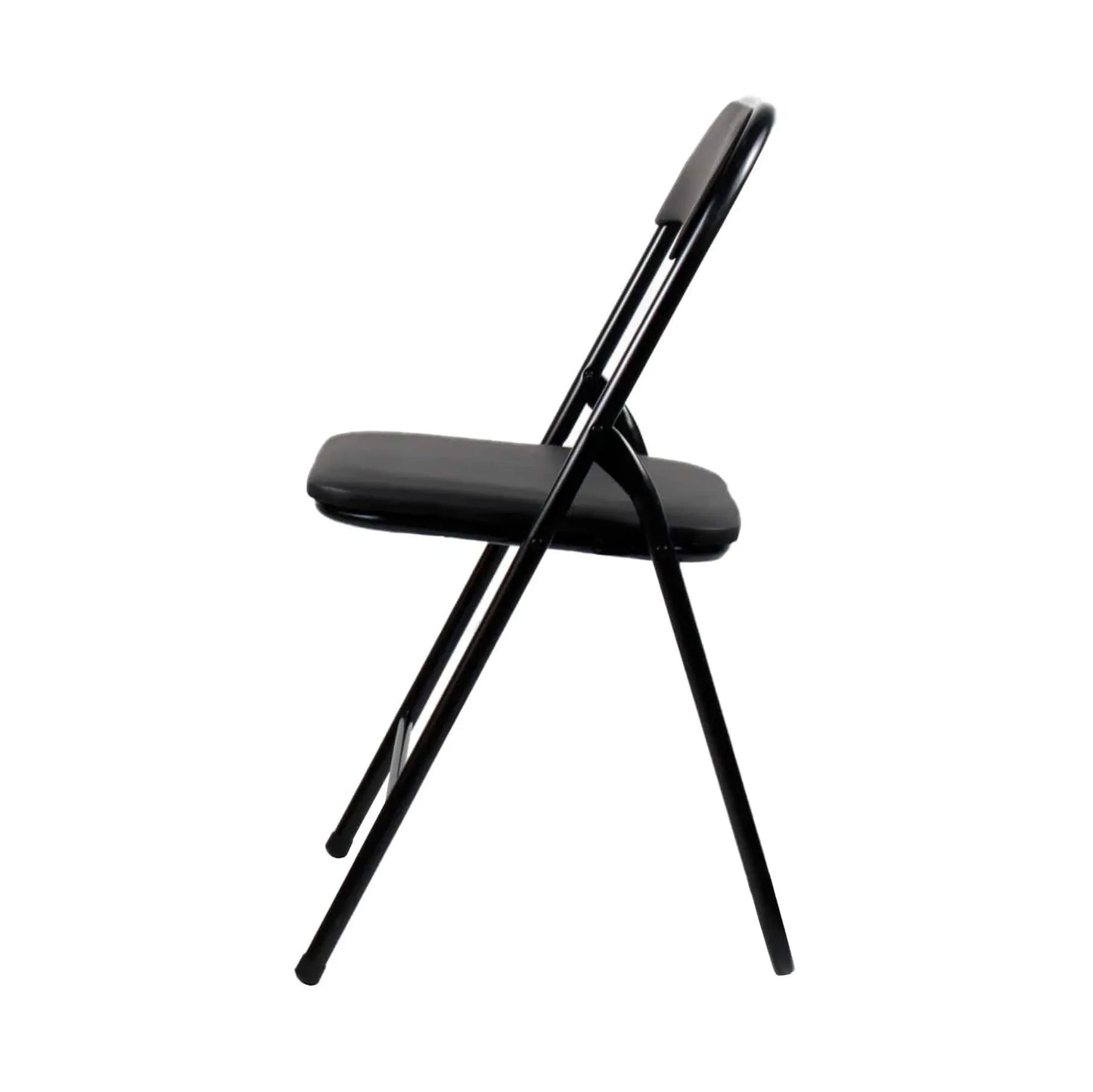 Masa plianta rotunda cu blat mdf, dimensiuni 60x65cm, negru (ZLN 6951) plus 2 x scaun bucatarie pliant (DSY 1115) / ZLN 6951_2S - 221.ro